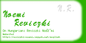 noemi reviczki business card